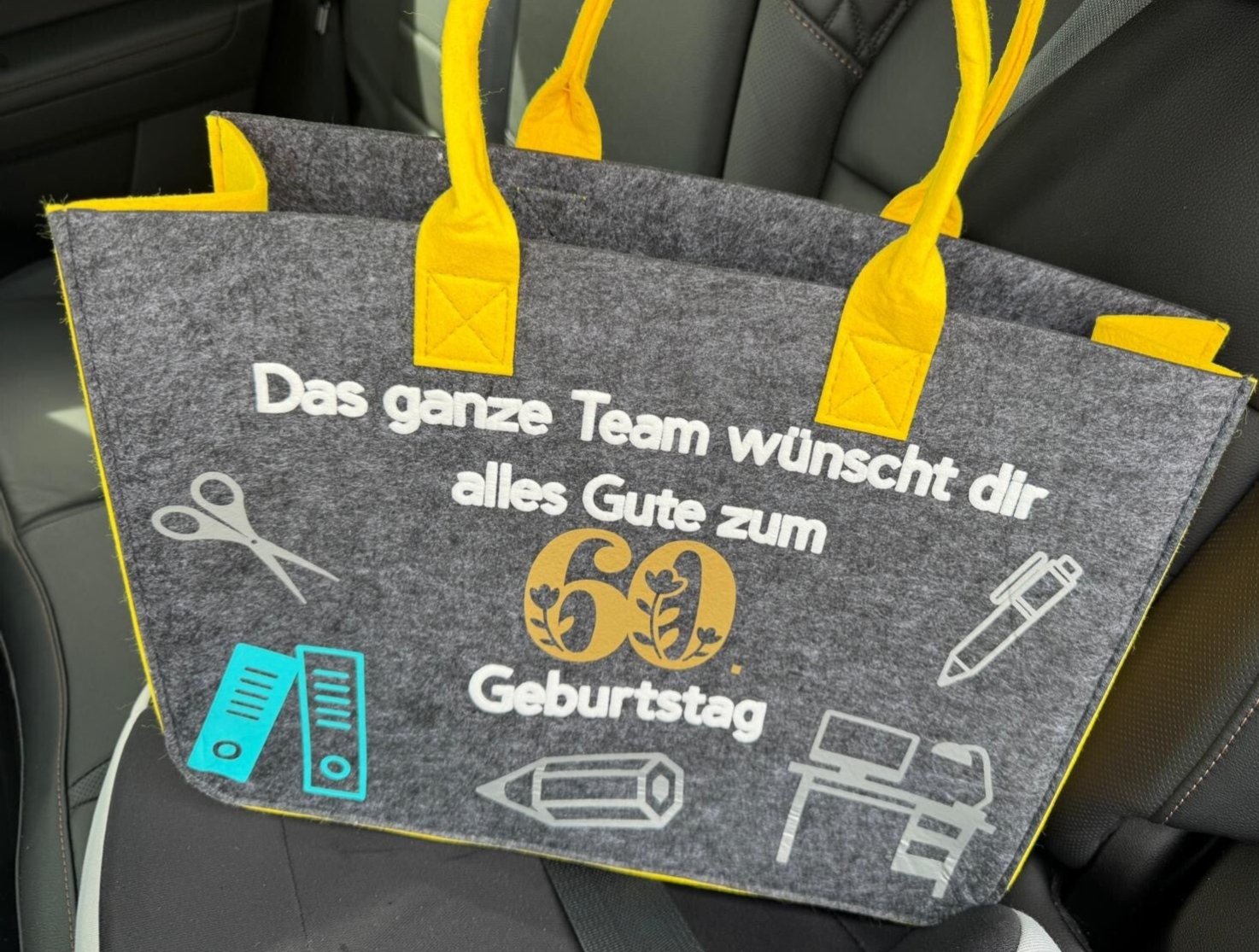 Filztaschen mit Wunschdruck