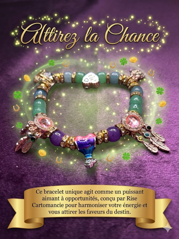 Bracelet pour 🍀 Provoquez votre destin... Attirez la Chance ! 🍀