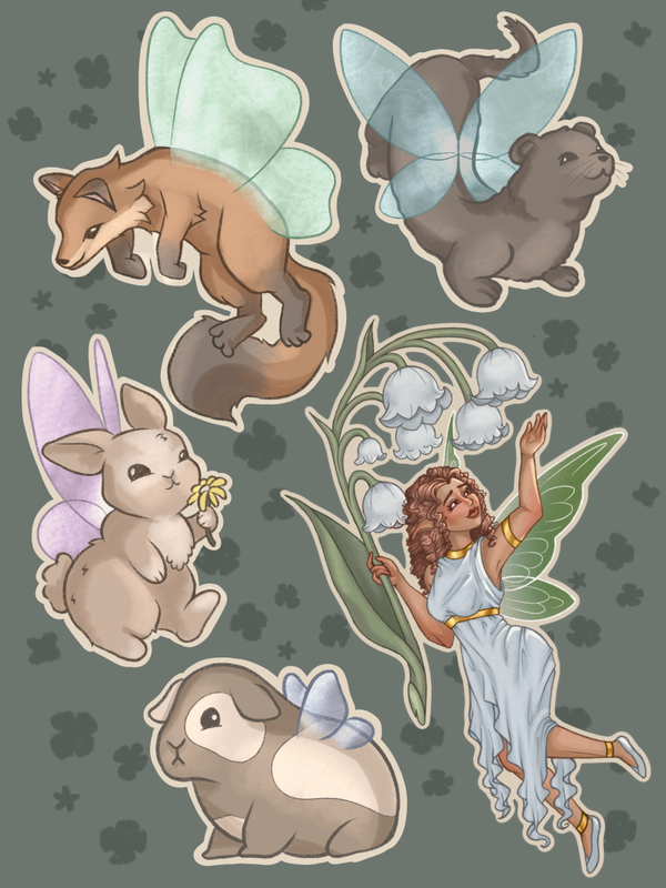 Stickersheet fairies