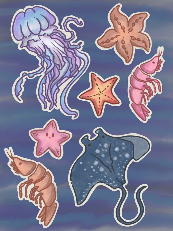 Stickersheet ocean