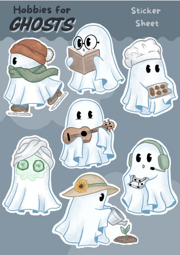 Stickersheet hobbies - Ghosts