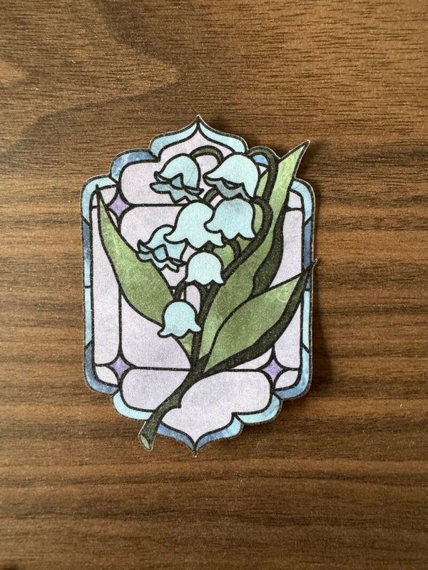 Sticker - Stained glass Flowers