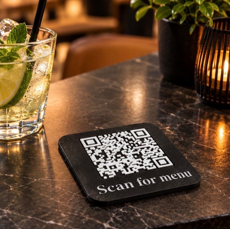 Onderzetter met qr