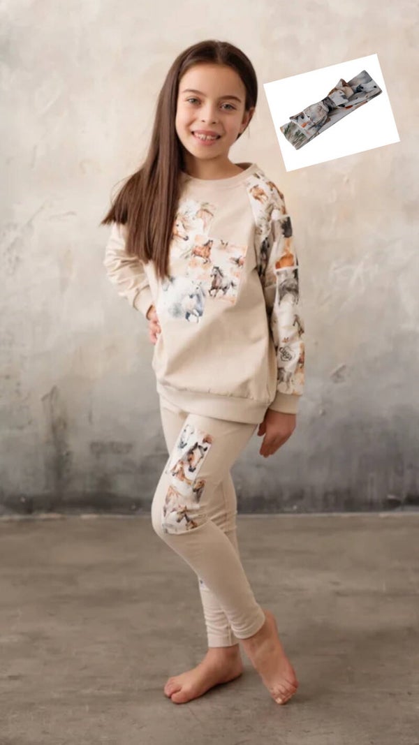 DAGA - Horse racing Sweater leggingset