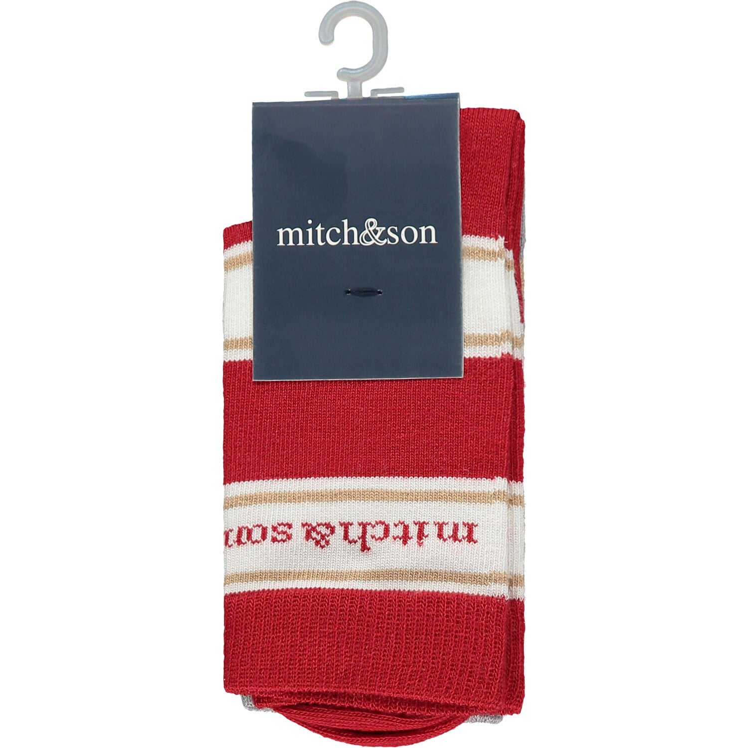 Mitch&Son 2 pack sock red/hazelnut