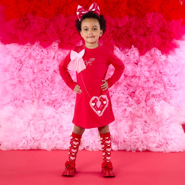 A'Dee - heart jersey handbag dress