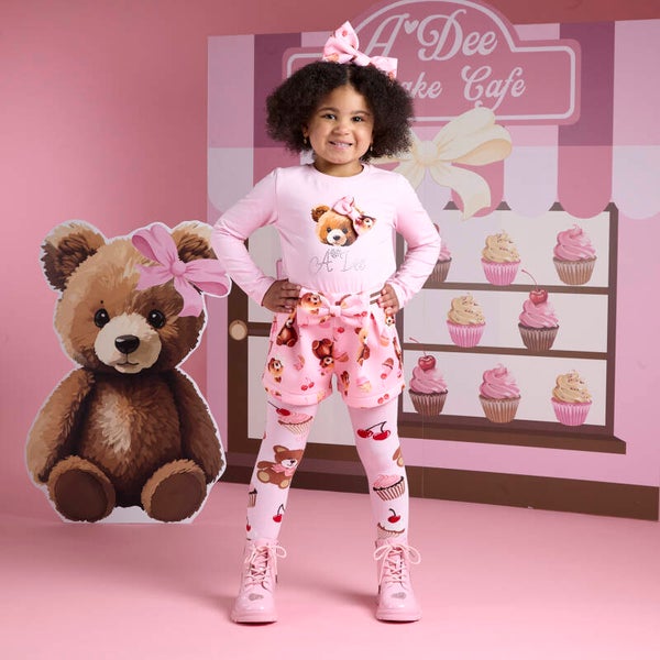 A'Dee - bear print short set