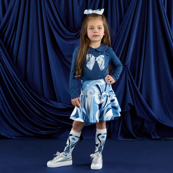 A'Dee - Swirl print skirt set