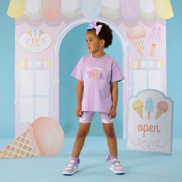 A'Dee - Pastel Parlour ice cream cycling short set