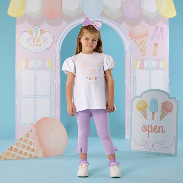 A'Dee - Pastel Parlour ice cream cart leggingset