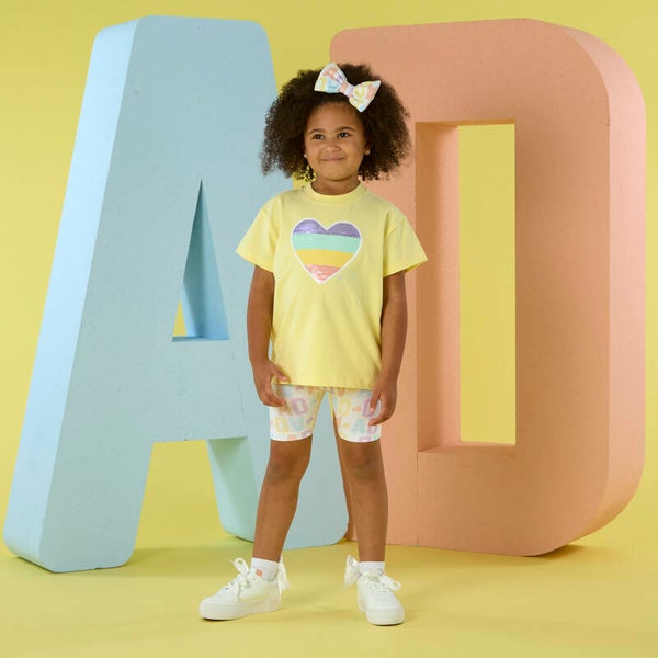 A'Dee - Signature Summer cycling short set lemon