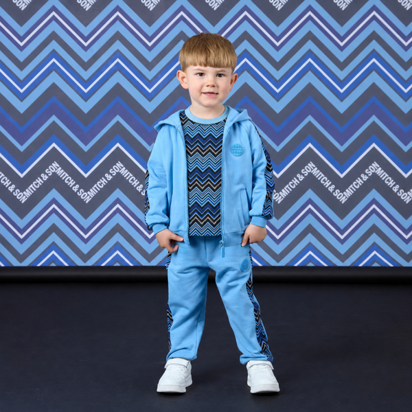 Mitch&Son - Chevron winter 3 delig joggingspak blue