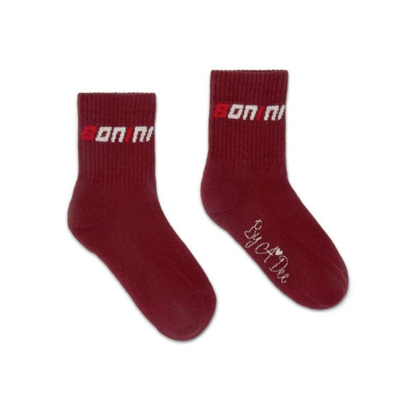 Bonini - burgundy sport sokken