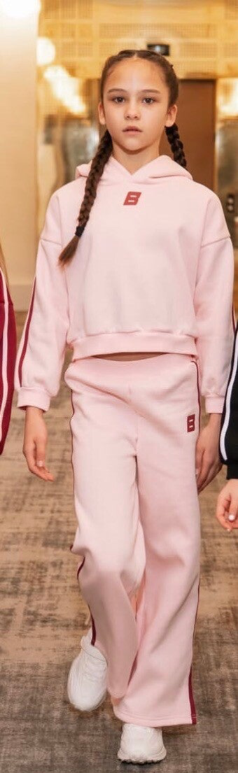 Bonini - pink burgundy sweat set