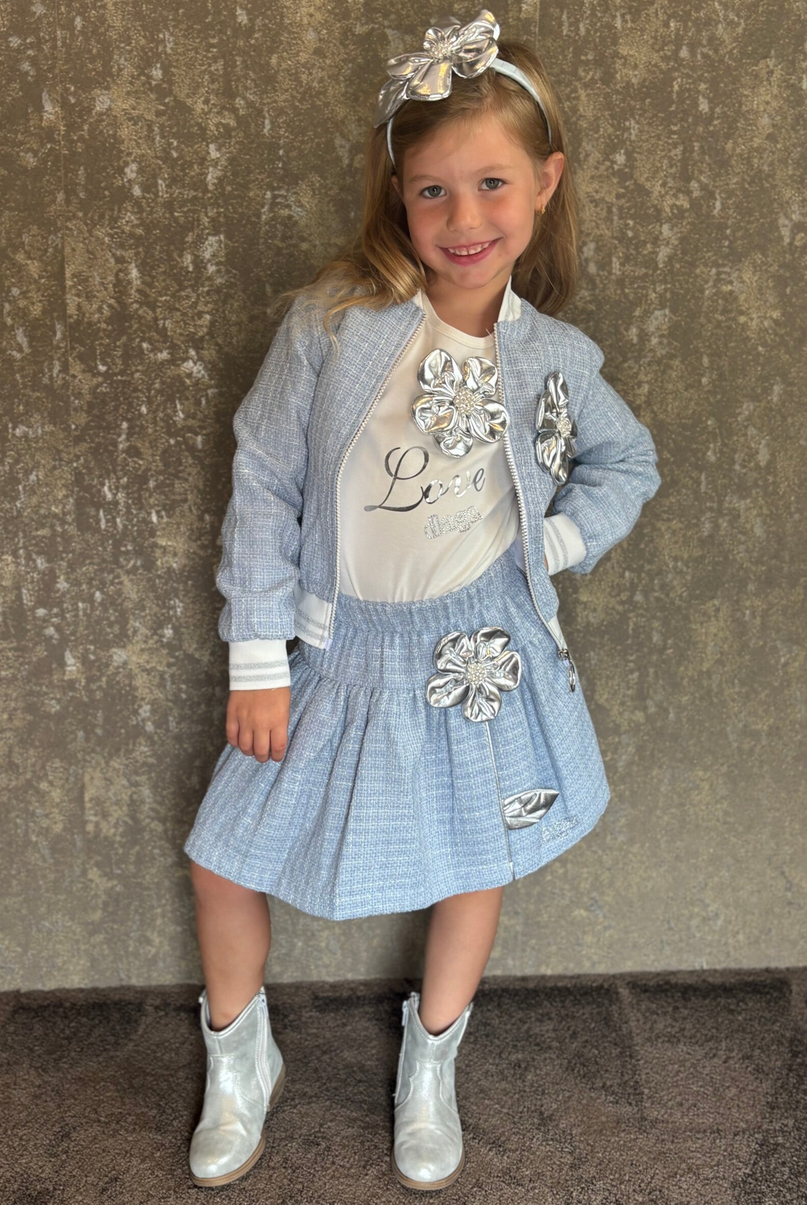 Daga - Blue mirage skirt set