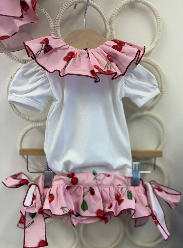 Phi Clothing - Bloomer set cherry
