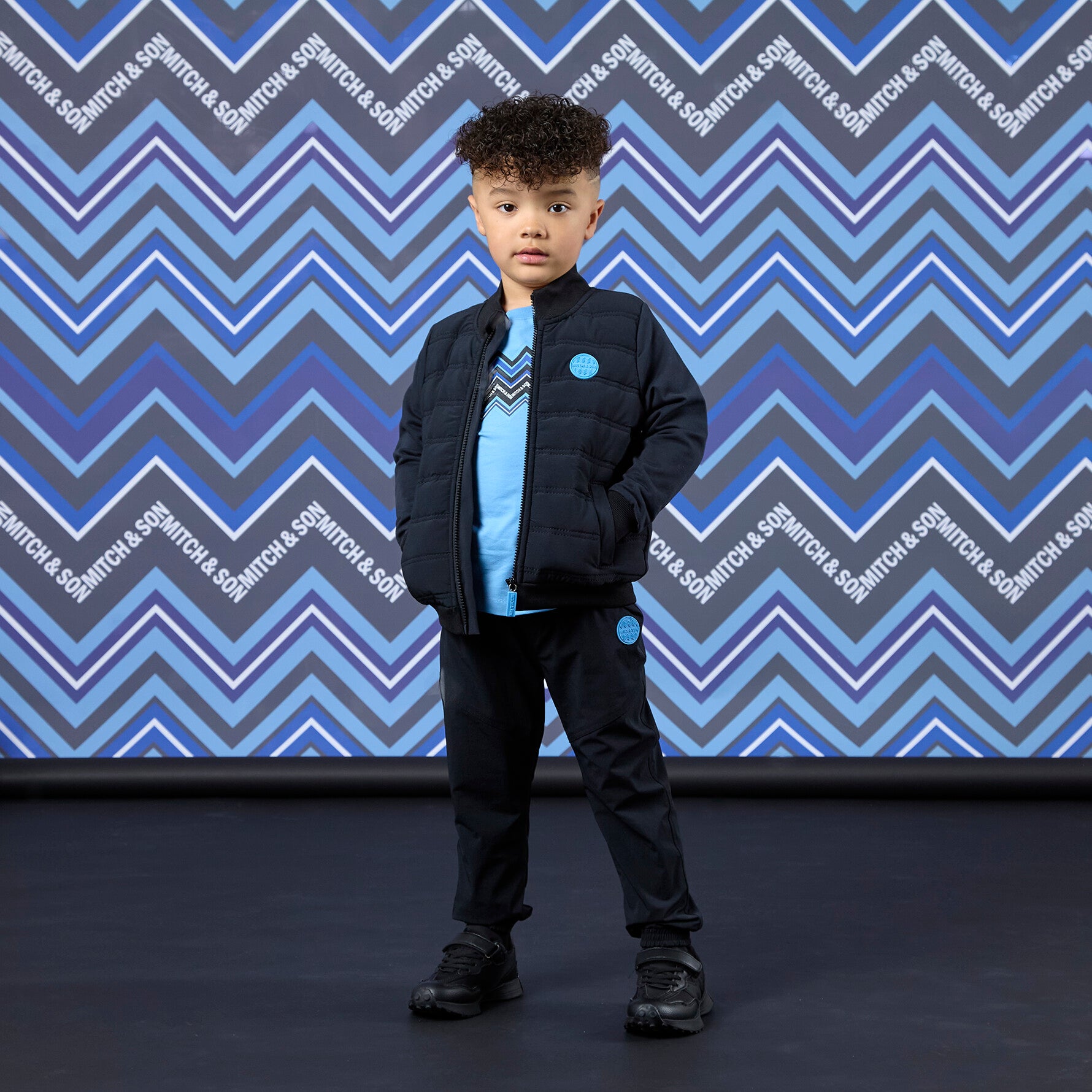 Mitch&Son - Chevron winter Nylon padded 3 delige set