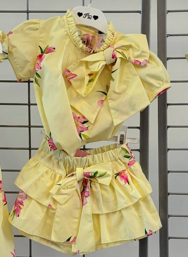 Phi Clothing - yellow with Lillys skirt set
