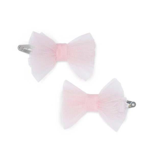 Little A - tulle bow hairclips
