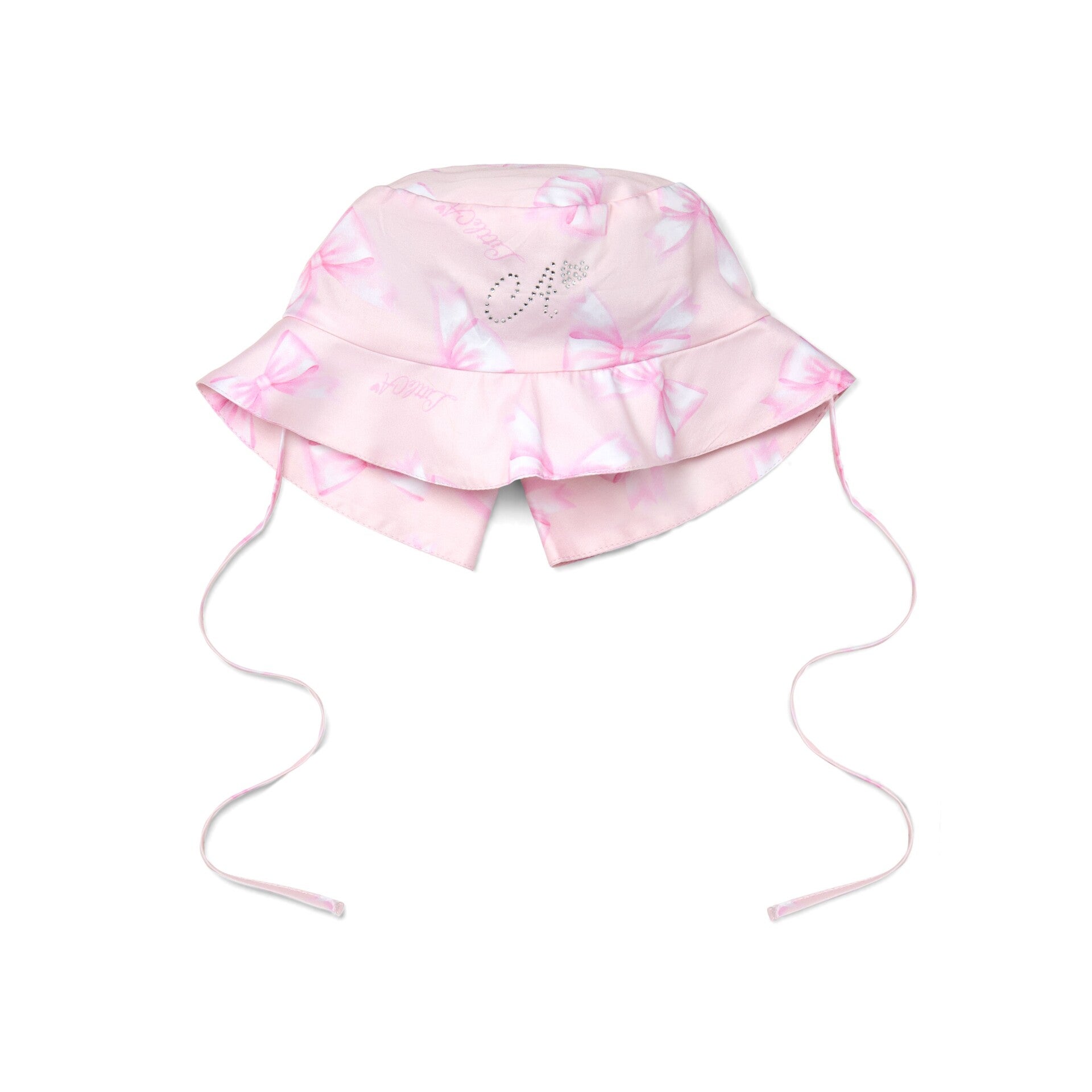 Little A - Perfectly Pink Bow print sun hat