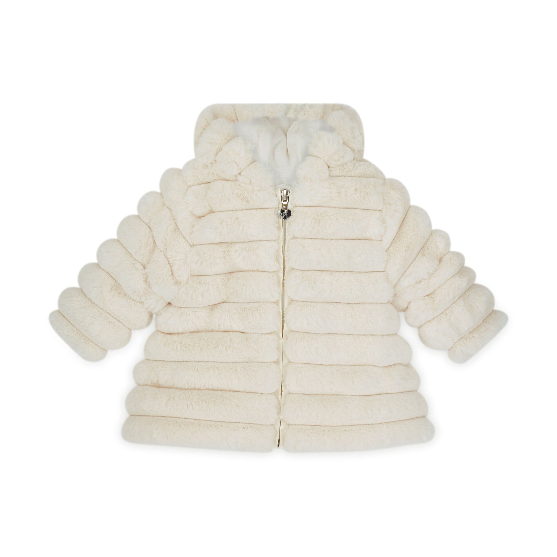 Little A - Fur Jacket White