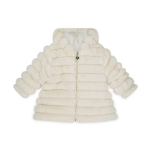 Little A - Fur Jacket White