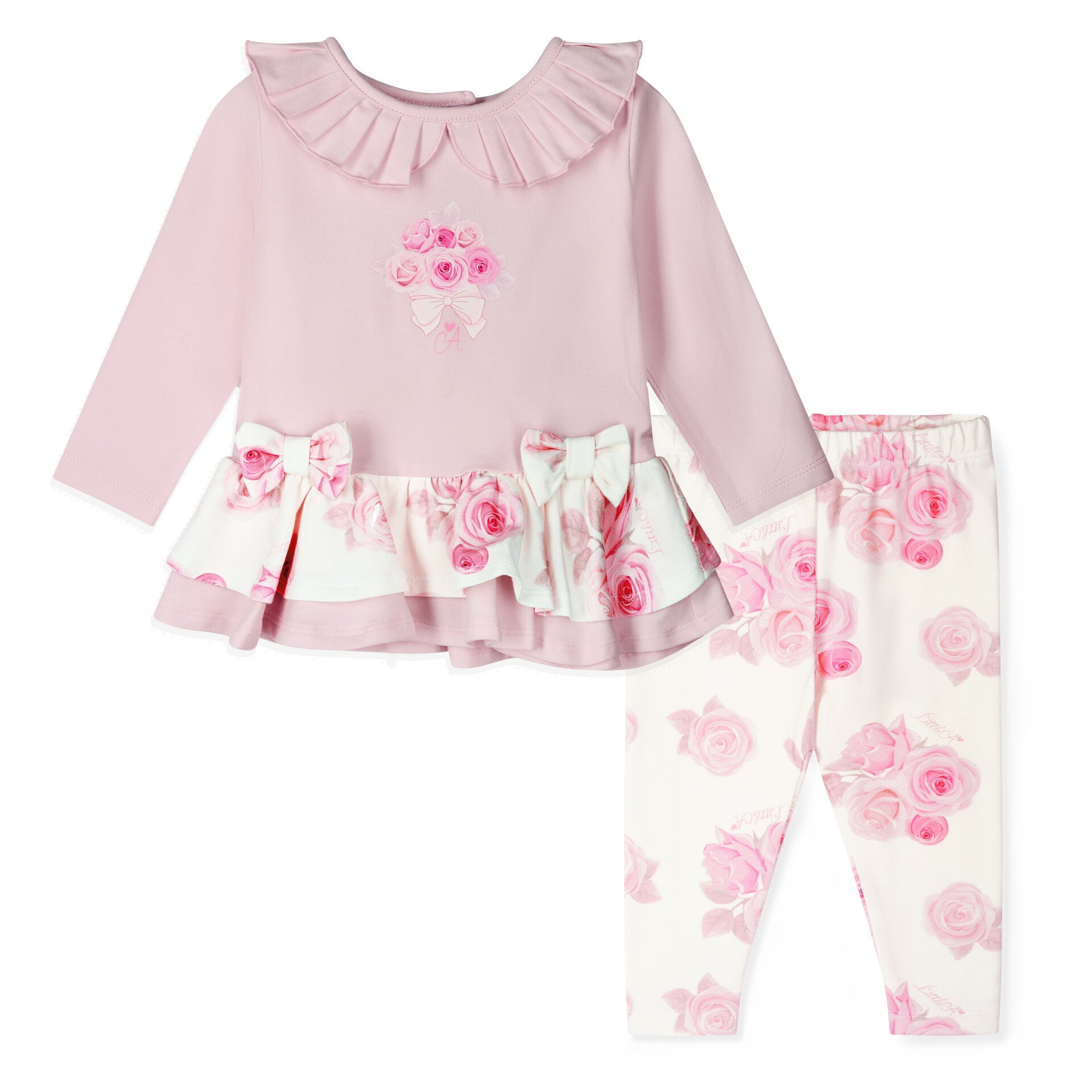 Little A - Little Bloom Rose print leggingset