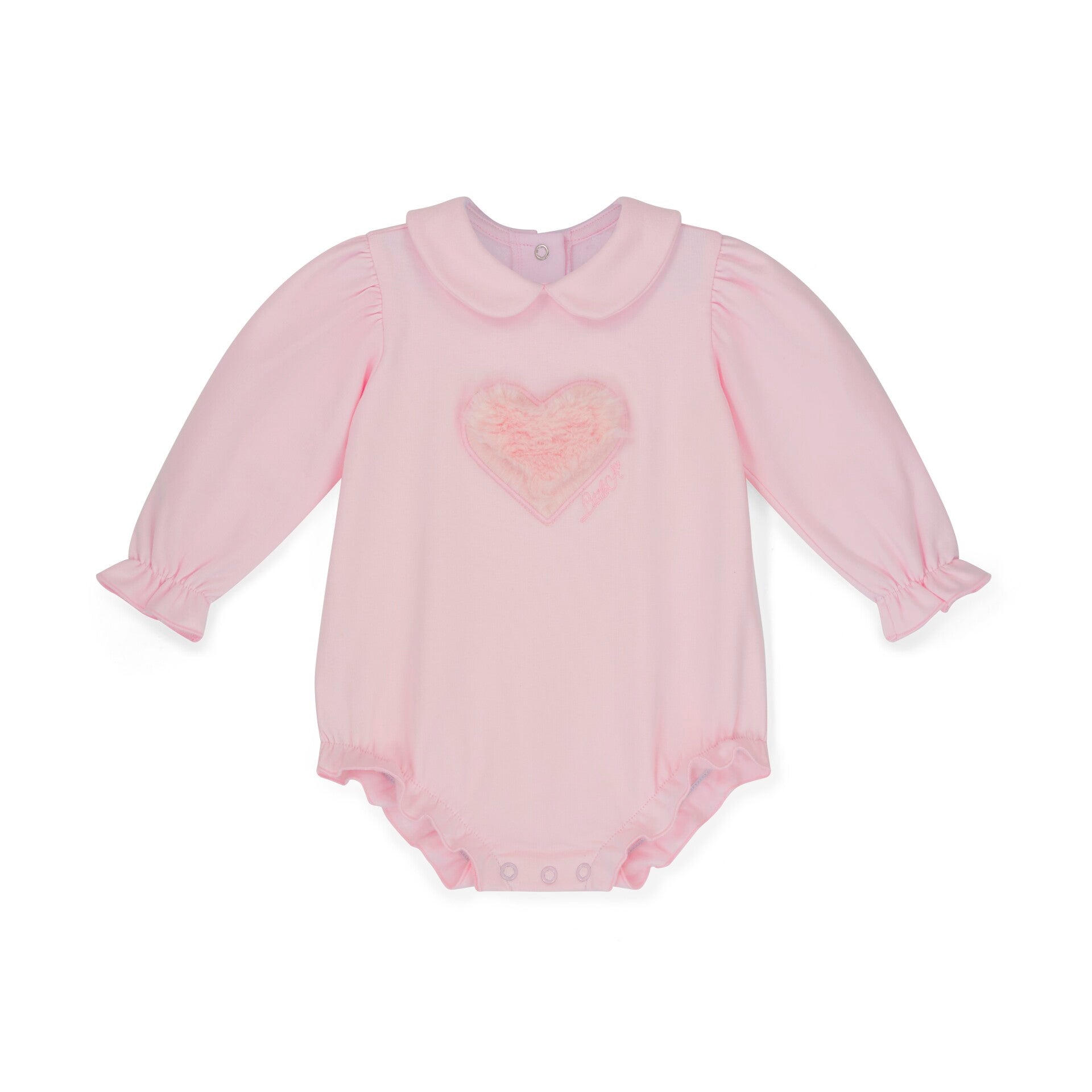 Little A - Little Bloom fur heart romper