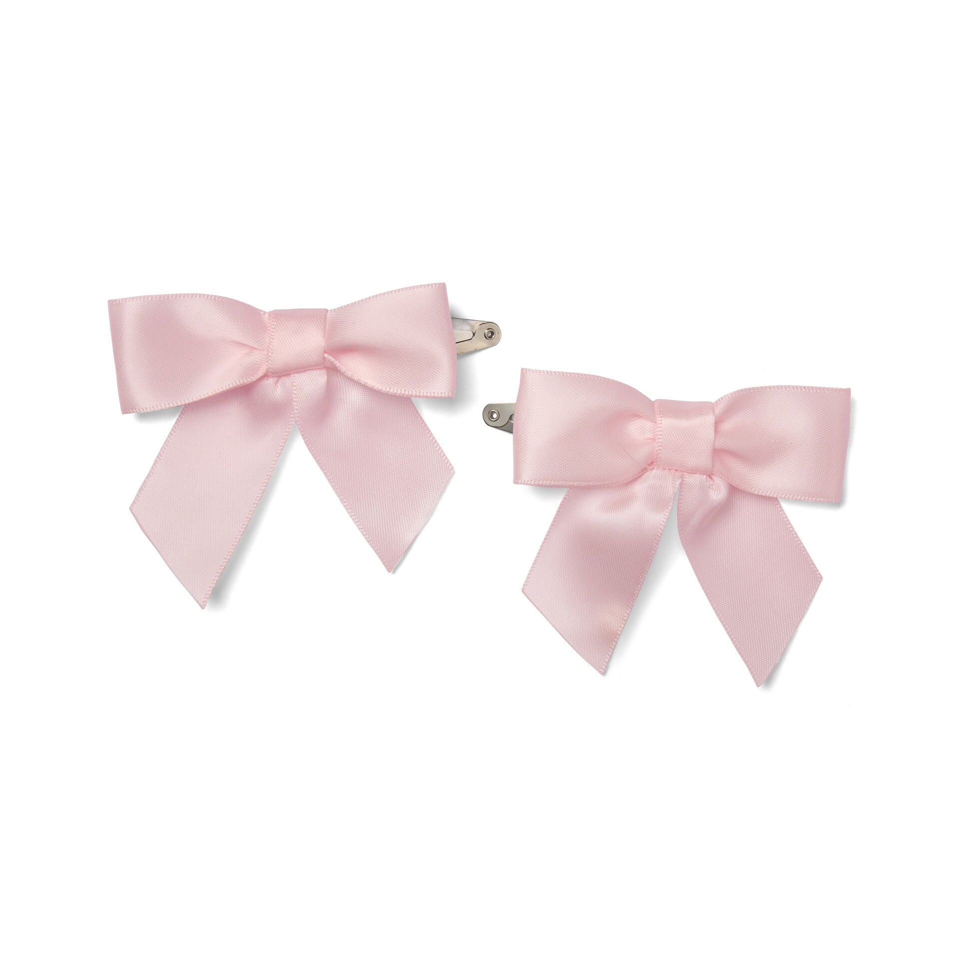Little A - little bloom satin bow pink