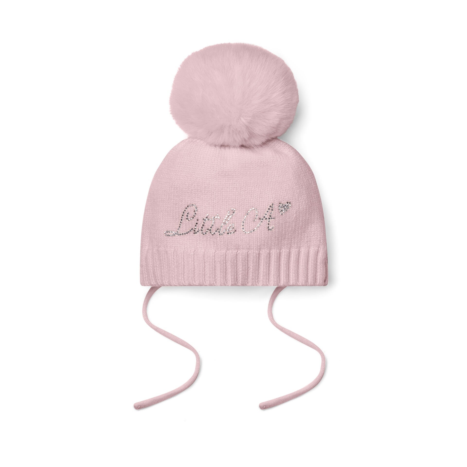 Little A - pompom hat pink