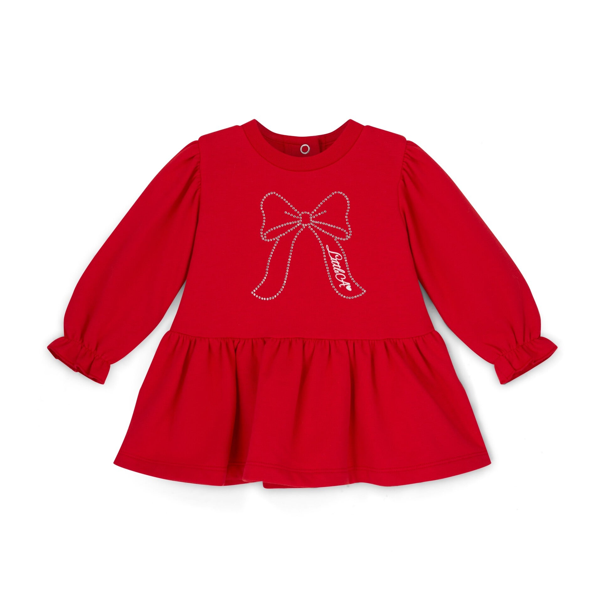 Little A - Little Locket Sweat dress red