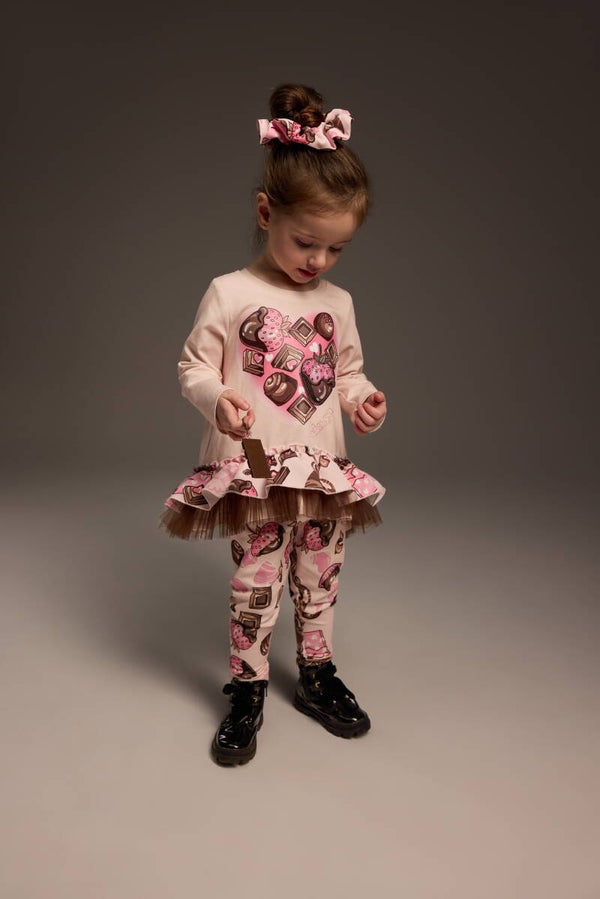 Daga - Chocolate teddy leggingset