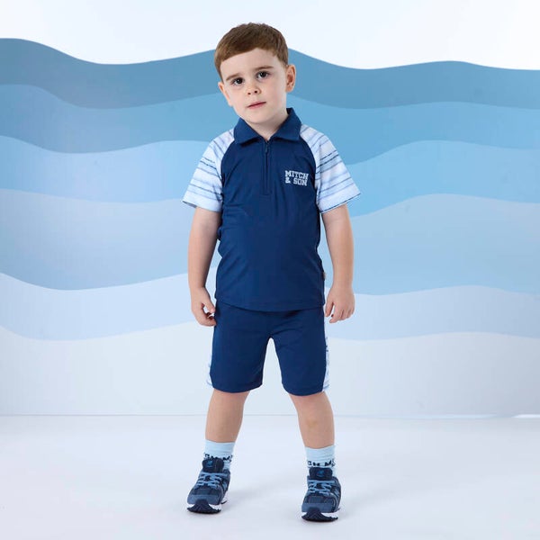 Mitch&Son - poly stripe polo set