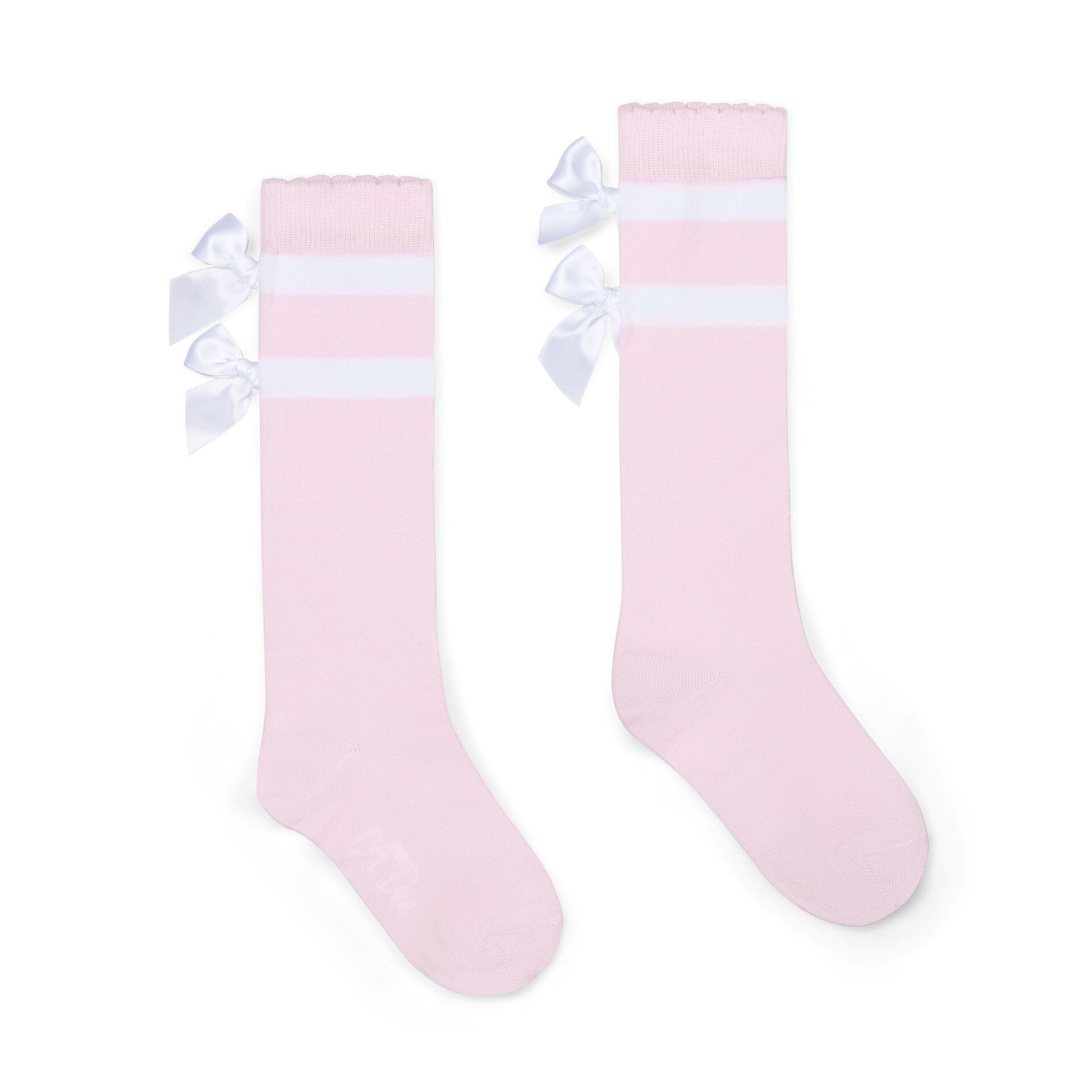 A'Dee - Bowtique chic knee high sock pink
