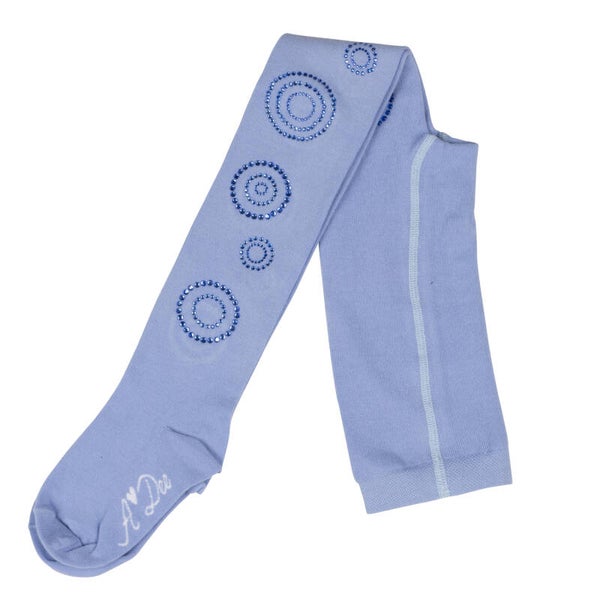 A'Dee - diamante thights iced blue