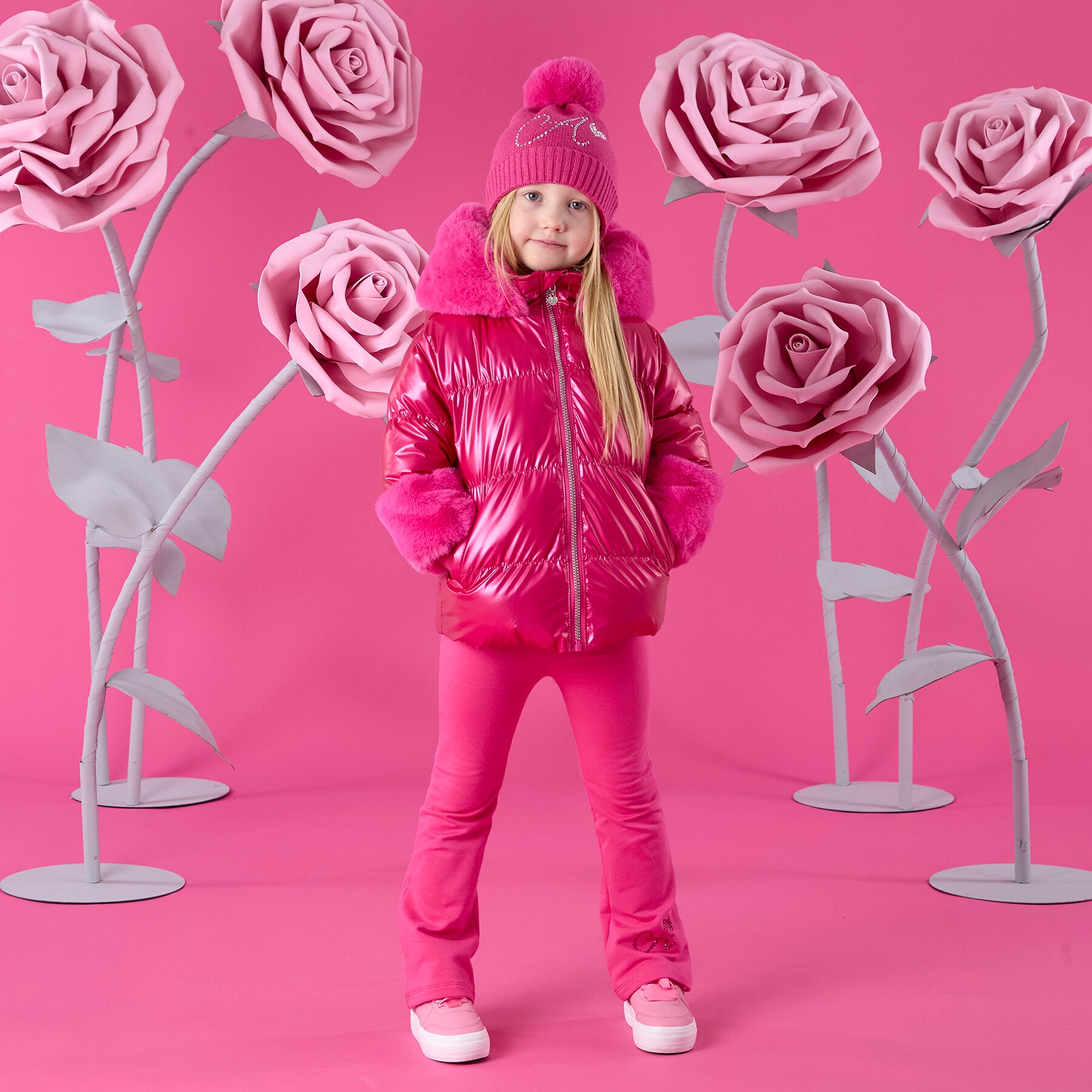 A'Dee - Winter Bloom Fuchsia Jacket