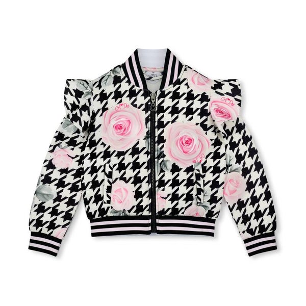 A'Dee - Winter Bloom black bomber vest
