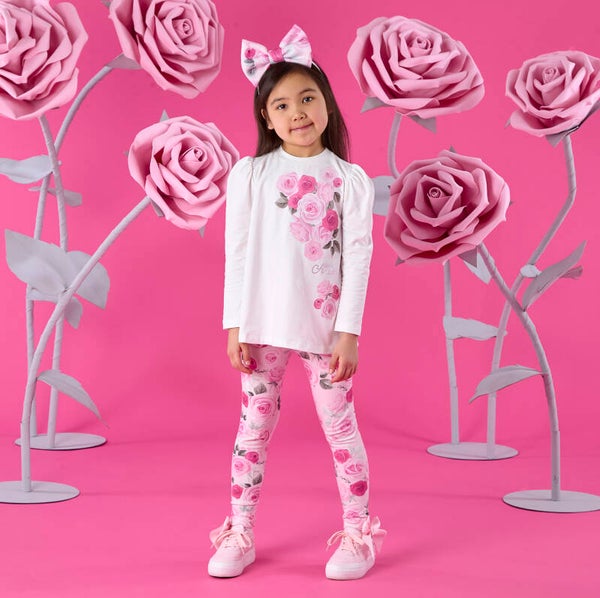 A'Dee - Winter Bloom Rose leggingset