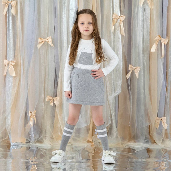 A'Dee - Eau de ADee grey marl skirt set