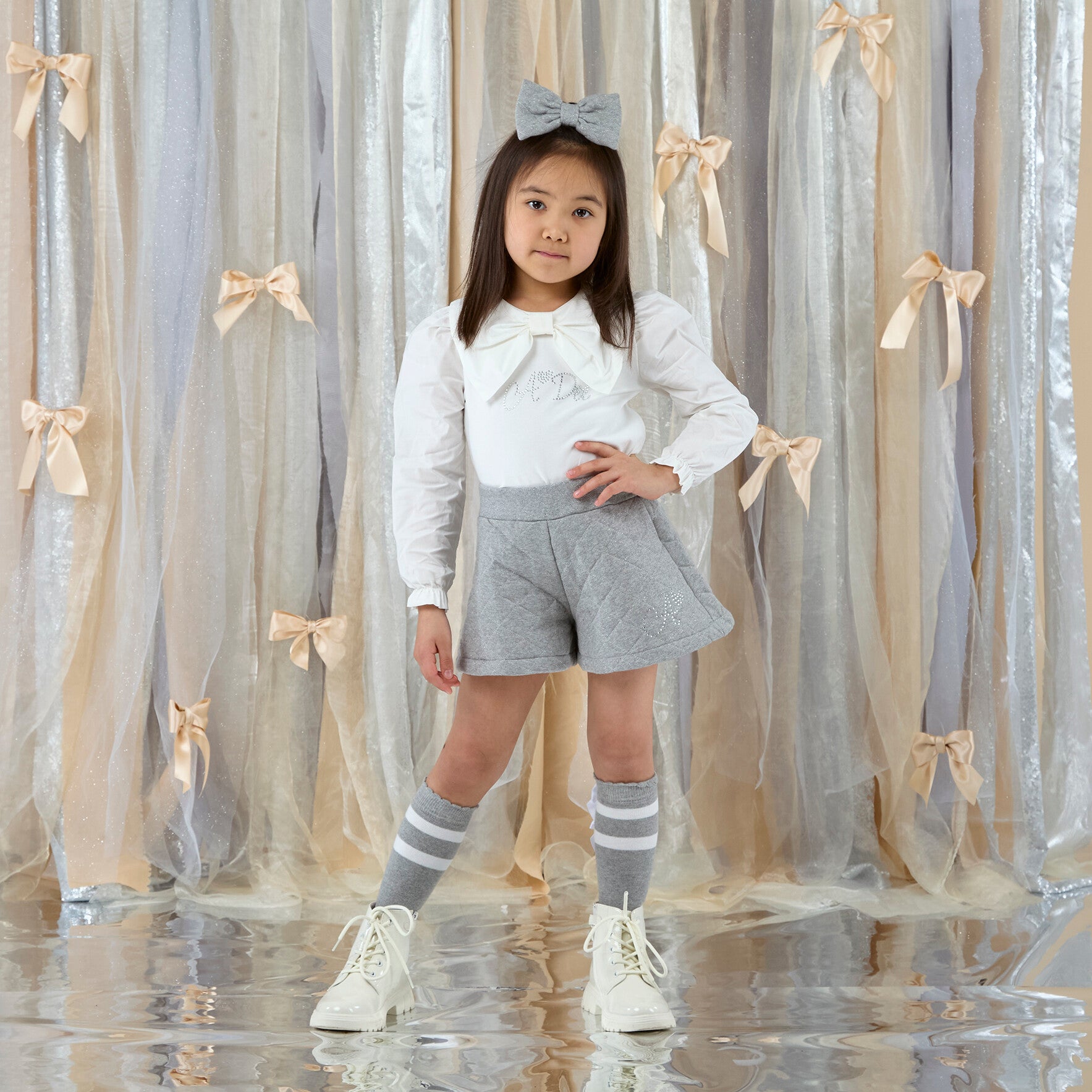 A'Dee - Eau de ADee grey marl short set