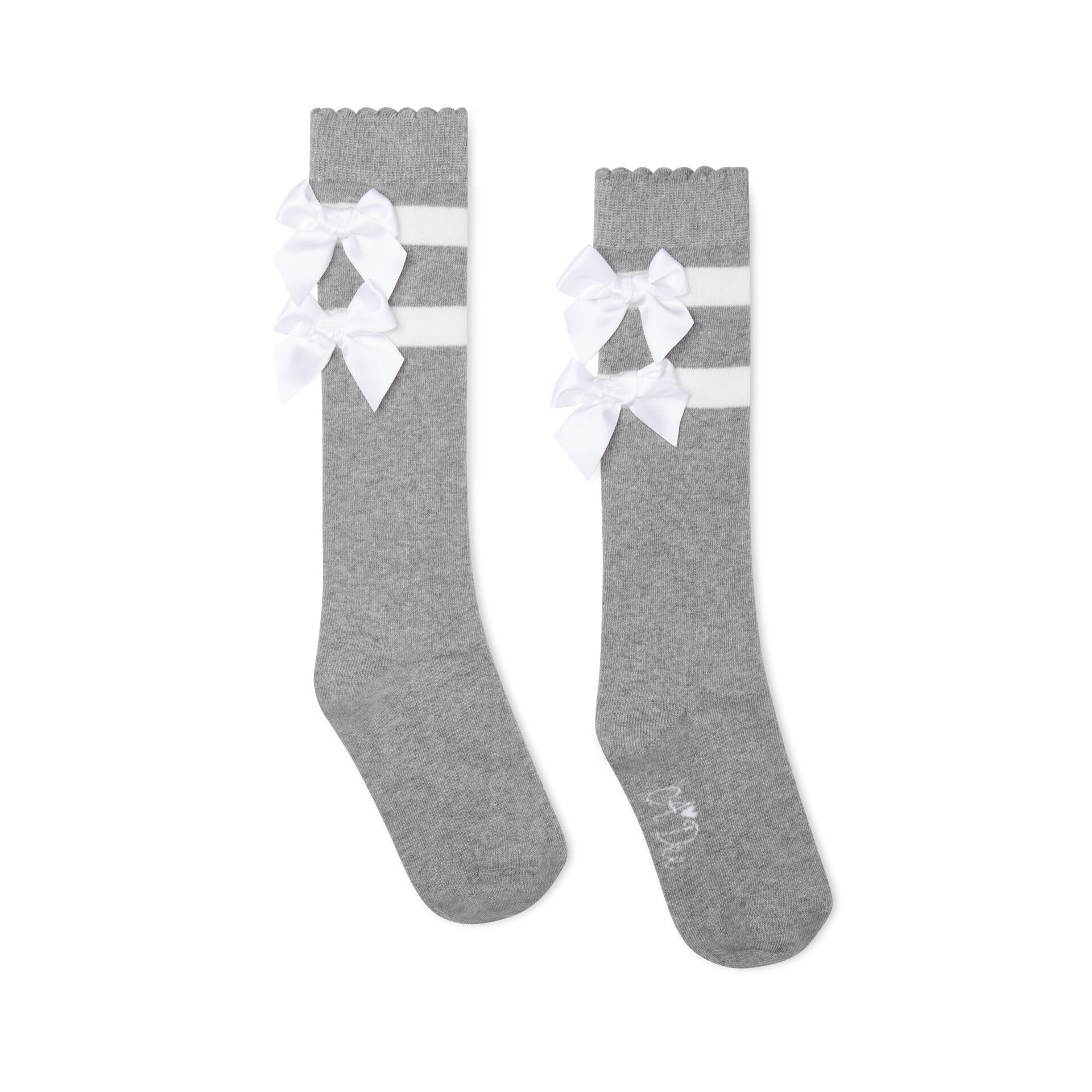 A'Dee - Eau de ADee grey marl high knee sock