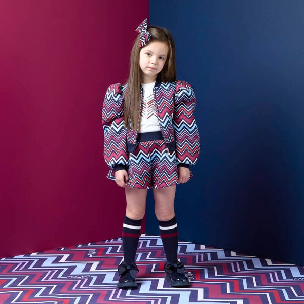 A'Dee - Chevron Charm Bomber vest