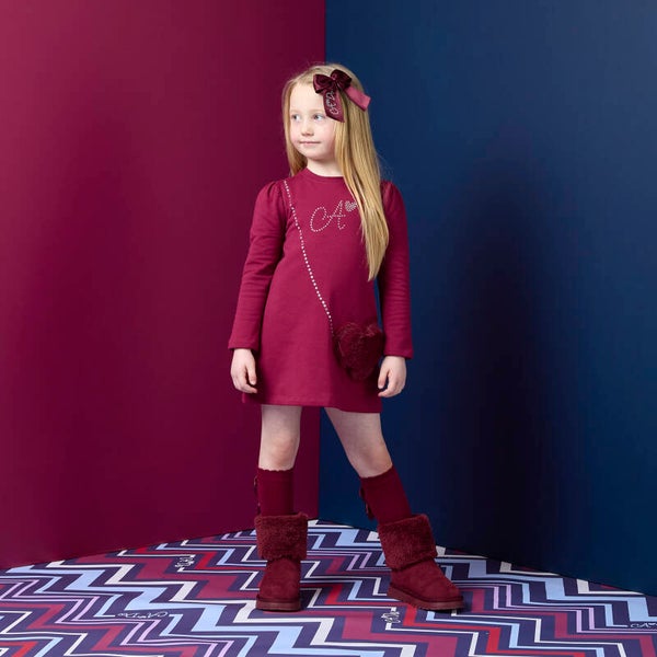 A'Dee - Deep Cherry handbag dress