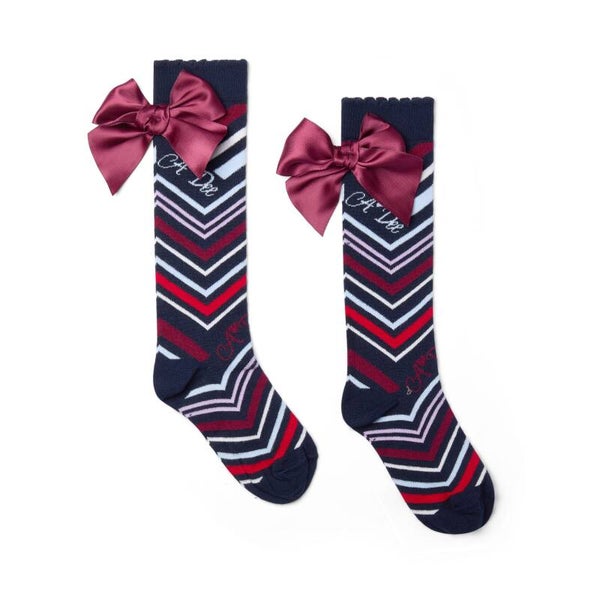 A'Dee - Chevron Charm Knee High Sock