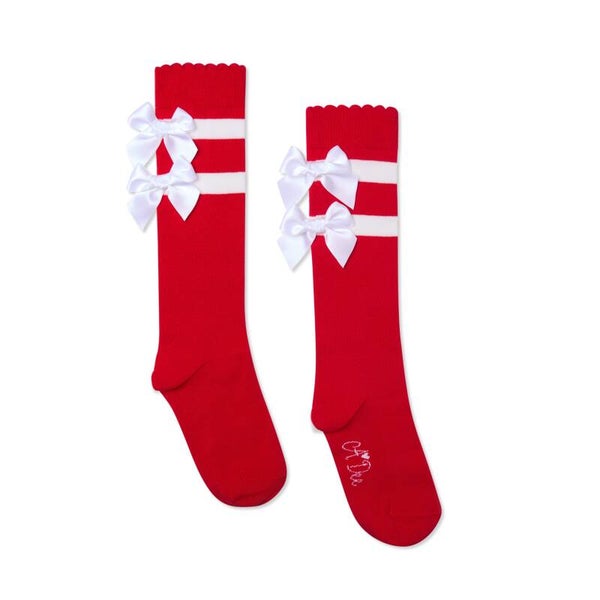 A'Dee - Red High knee sock