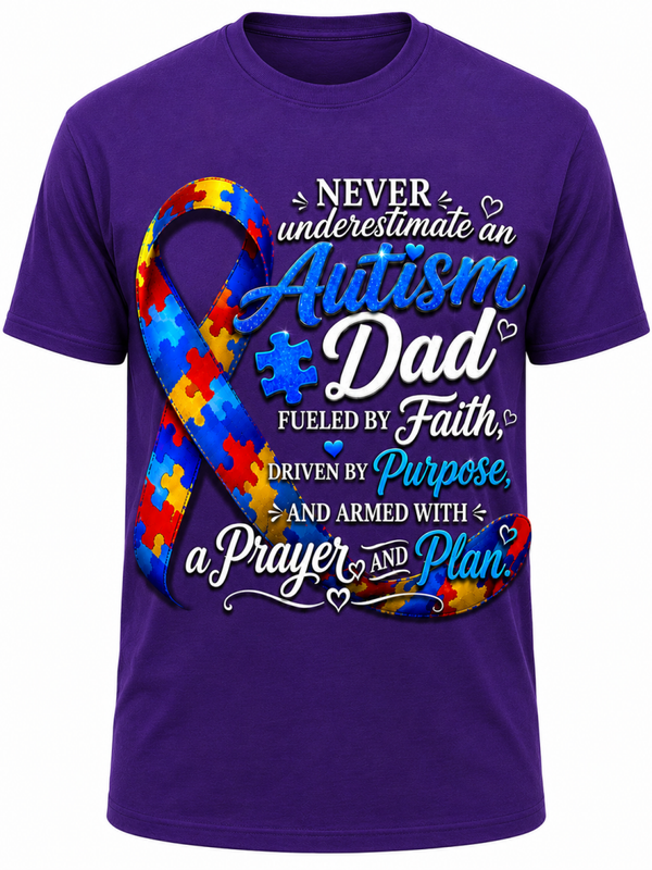 Autism Awareness Tees Dad