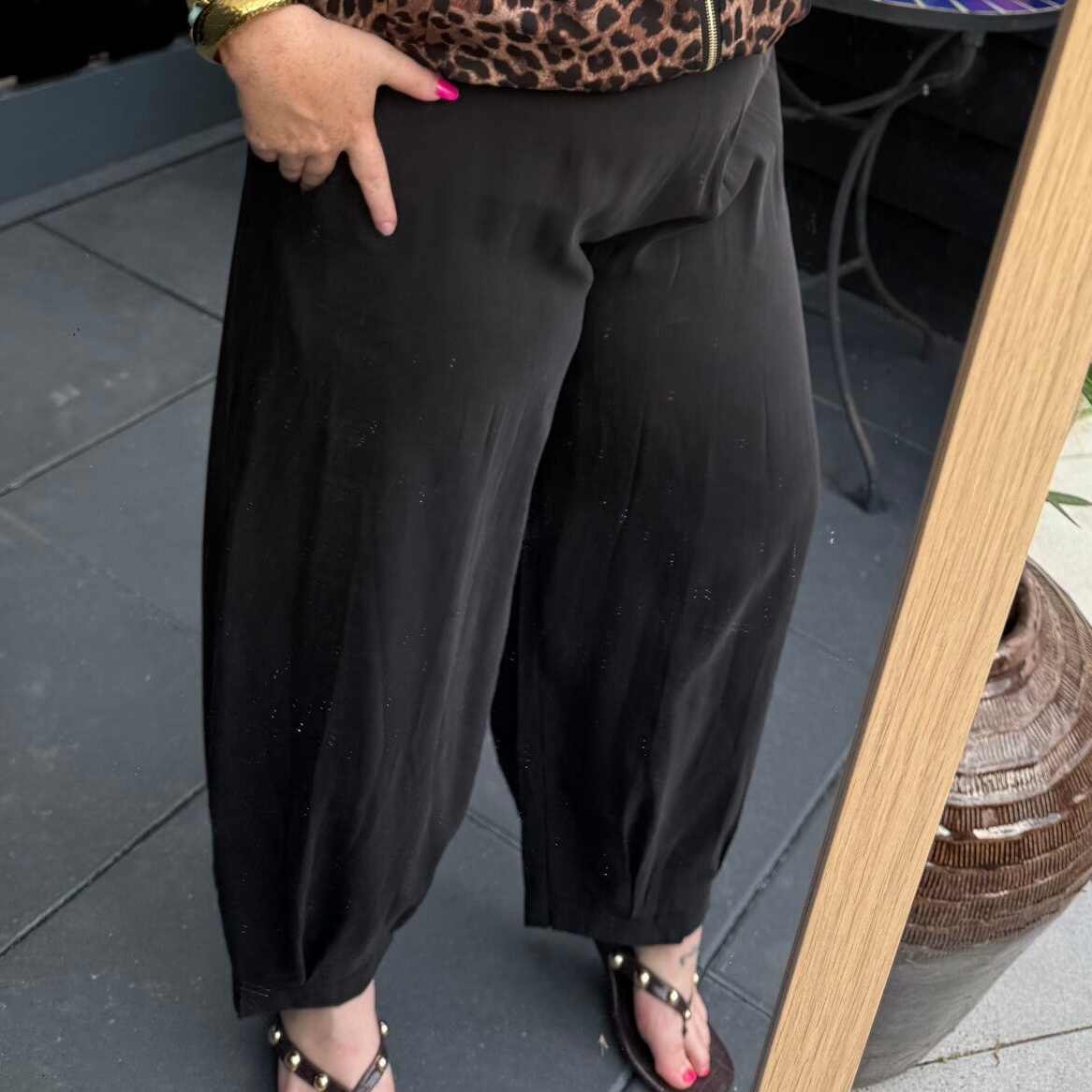 Pantalon balloon broek julie - Zwart