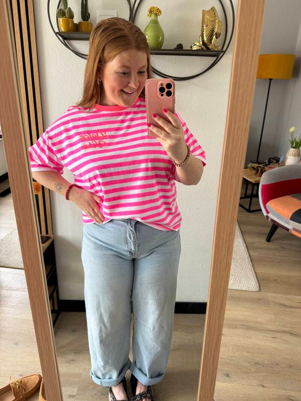 La dolce vita t-shirt - Fel roze