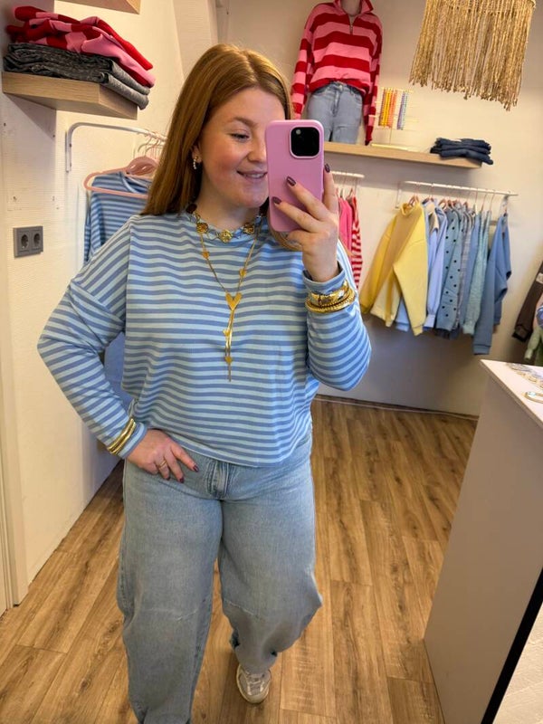 Striped longsleeve - Blue