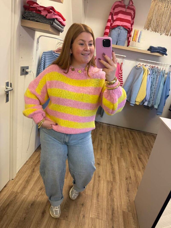 Comfy knit - Geel roze